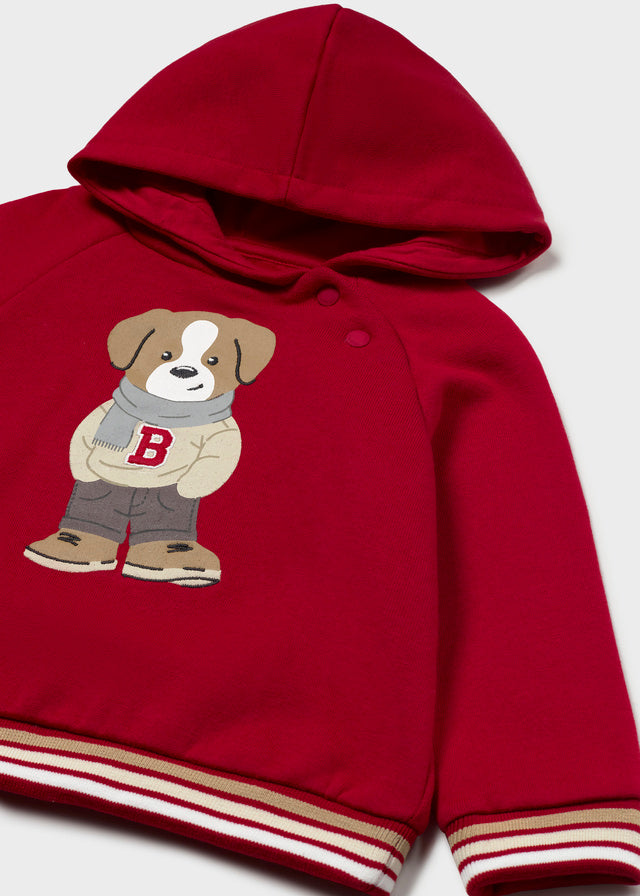 top l/s graphic racecar hooded sweatshirt - red-012