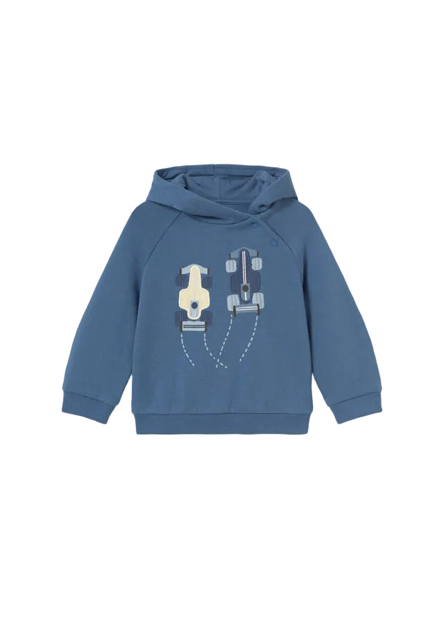 top l/s graphic racecar hooded sweatshirt - indigo-013
