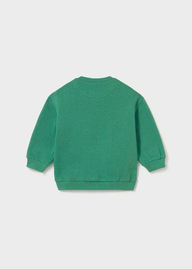 top l/s sherpa dog sweatshirt - acacia green-017