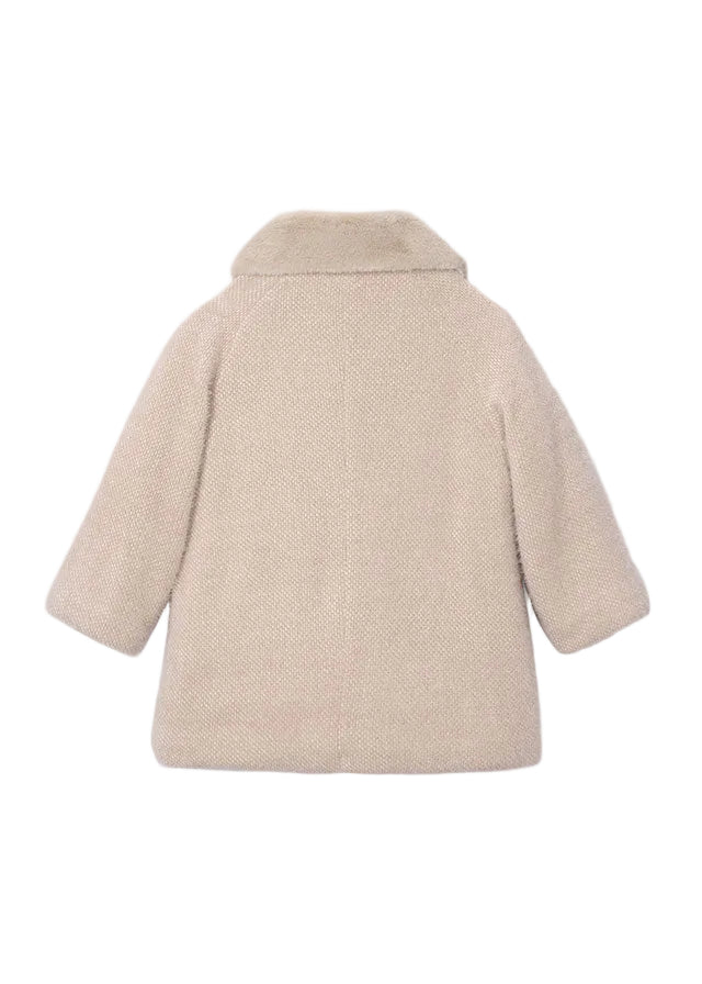 coat mohair texture collared long - chickpea-029