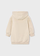 dress leopard cherry graphic hooded sweatshirt - light khak-025