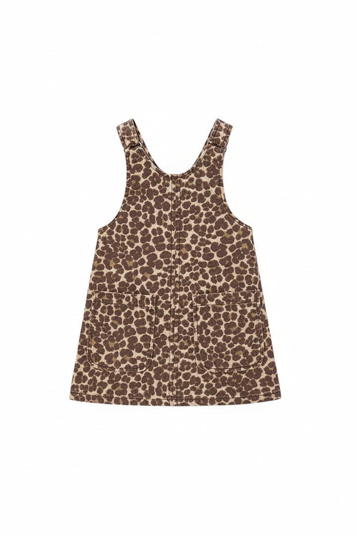 dress leopard print pocket jumper - chestnut-020