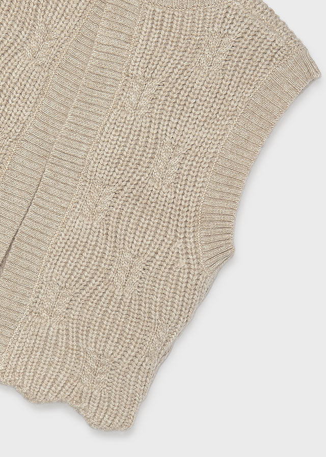 vest textured knit open back - vivid humu-033