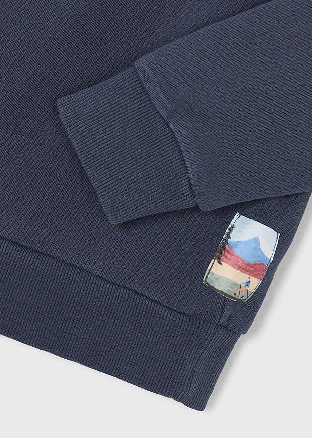 polo l/s button up sweatshirt - indigo-440