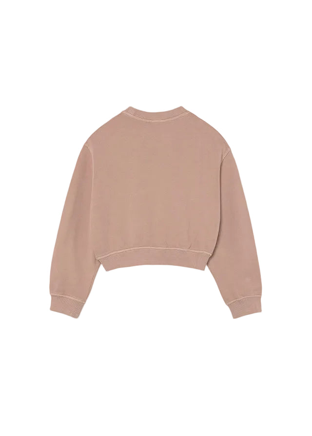top l/s flower patch sweatshirt - blush-046