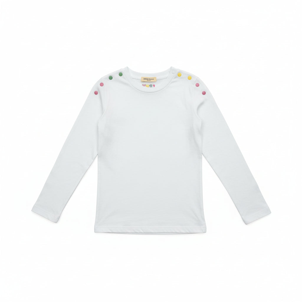 tee l/s denim snap - light blue-86