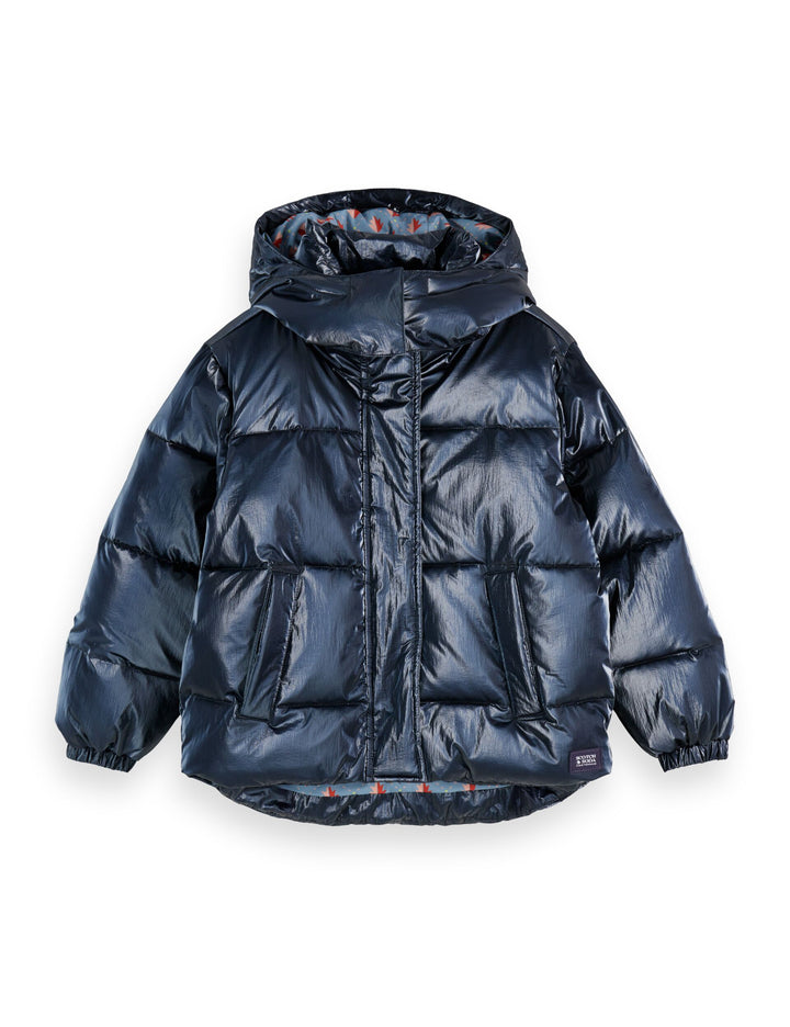 coat puffer iridescent - navy-401