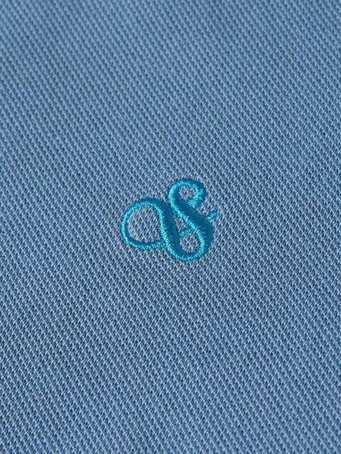 polo s/s mini logo - captain blue-411