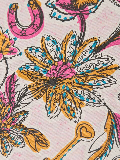 top l/s speckled graphic logo sweatshirt - eggnog-270