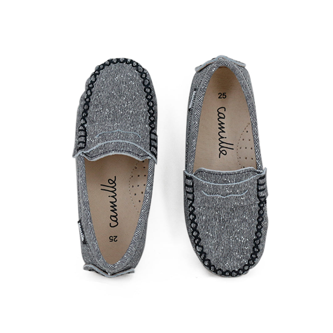 shoes stella loafer - black denim