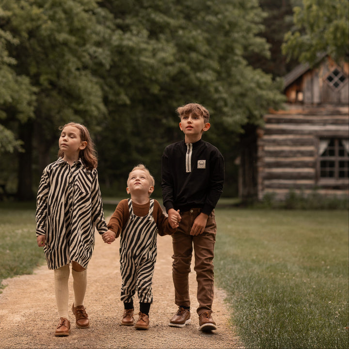 one piece corduroy zebra print overalls - zebra
