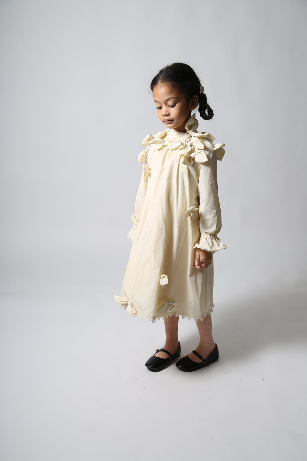 dress tafetta bow with neck tie - opal