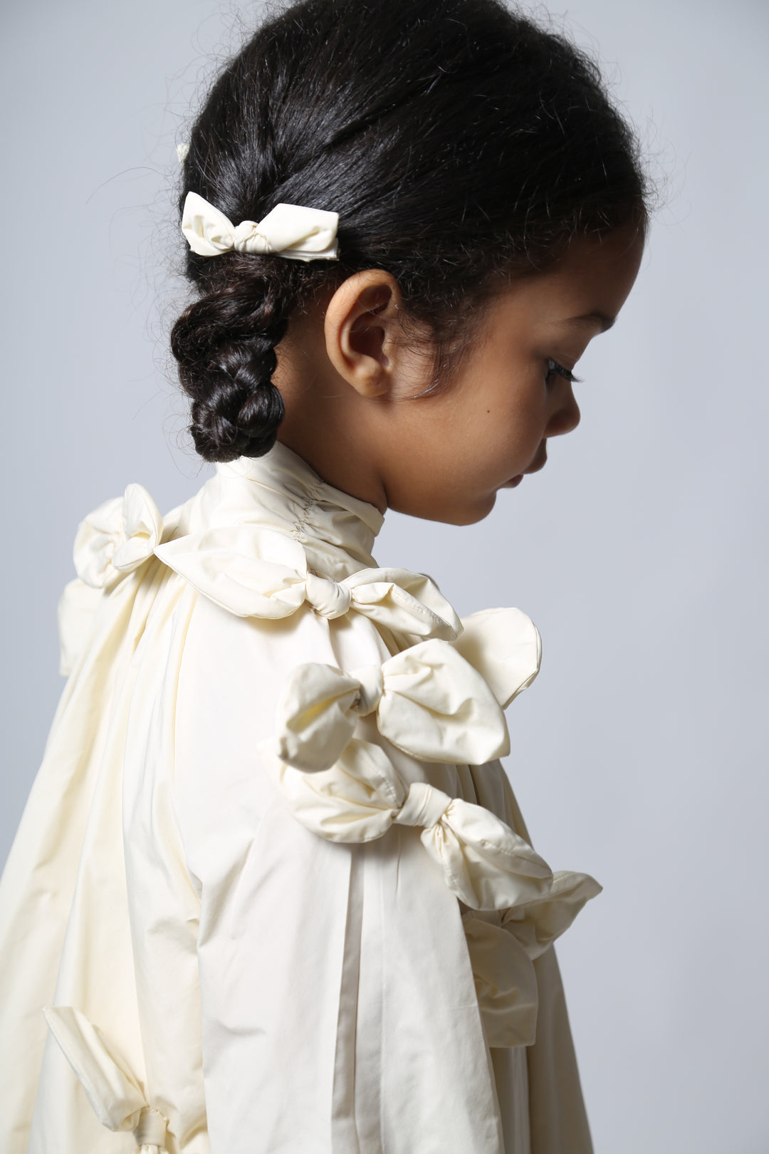 dress tafetta bow with neck tie - opal