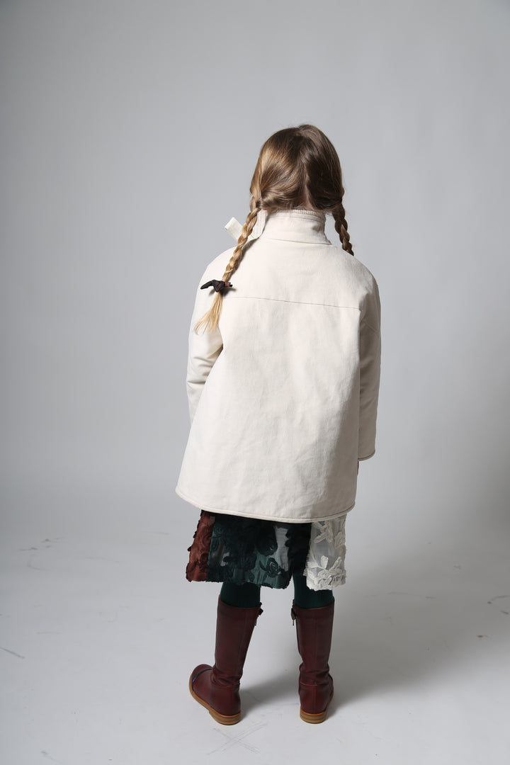 jacket long wrap bow - opal