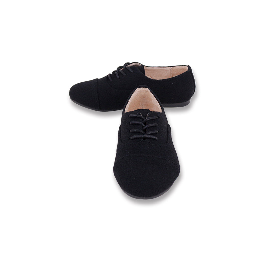 shoes waverley oxford wool - black