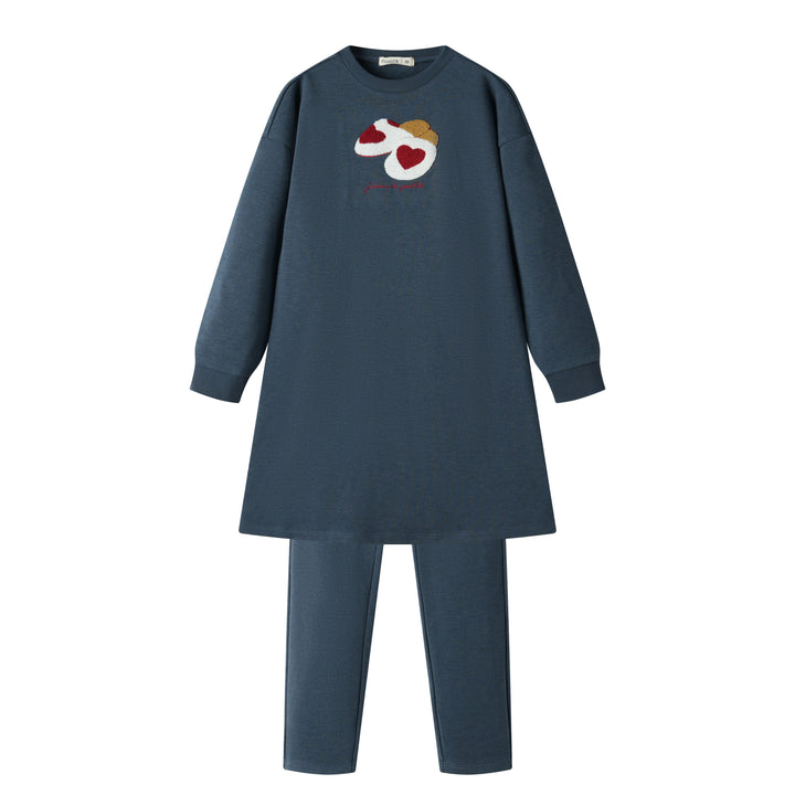 cozy slipper nightshirt - indigo