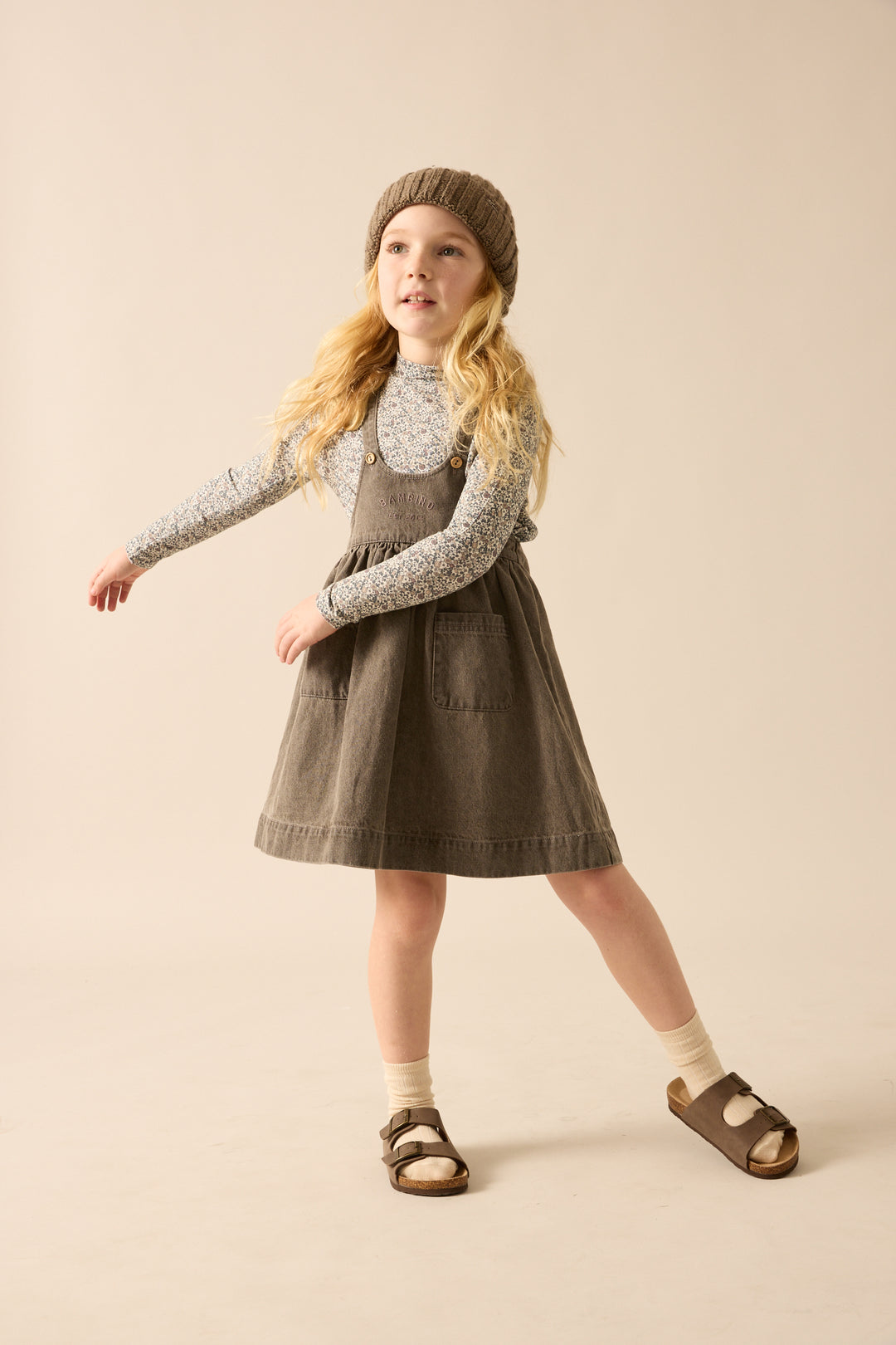 dress denim day jumper - gray wash