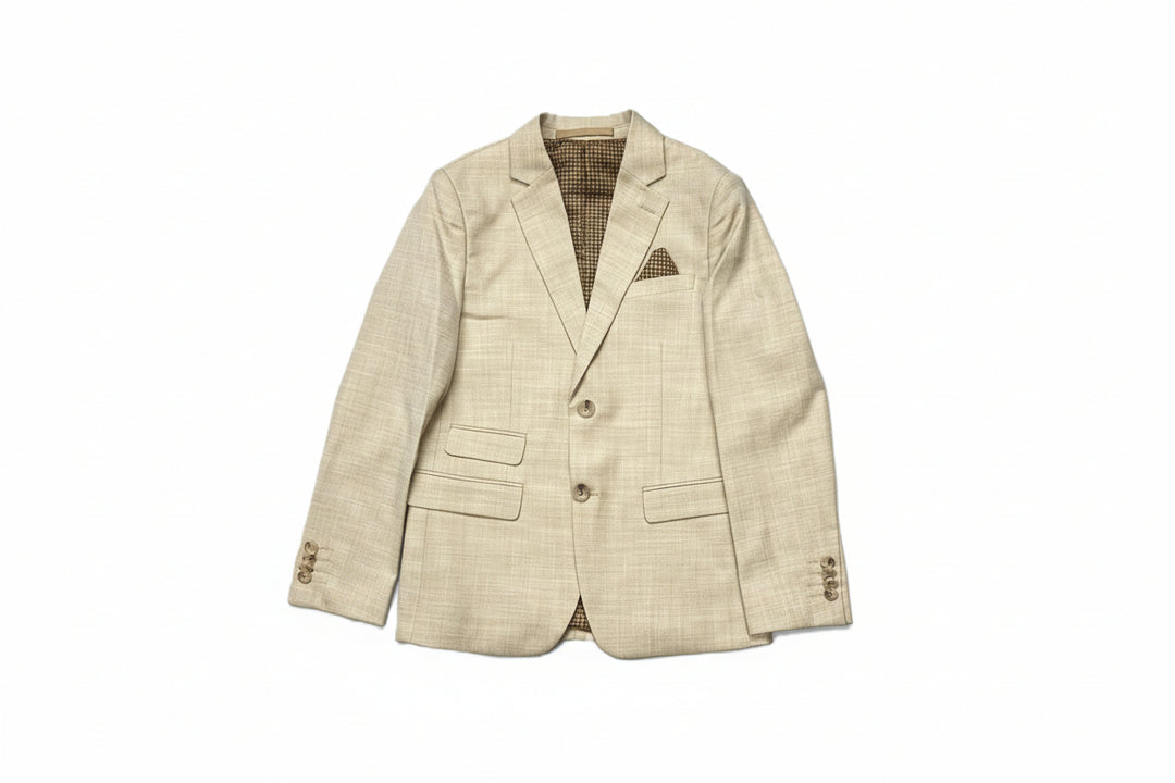blazer linen look - sand
