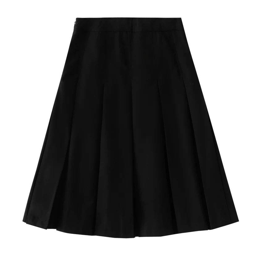 skirt classic pleated - black