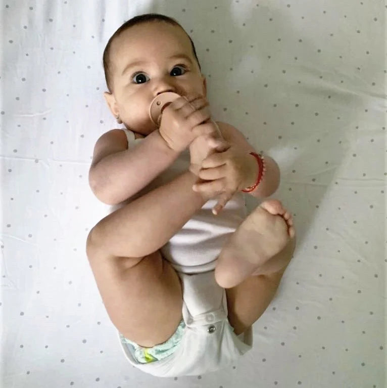 sheet cotton pack n play dottie and circles - grey