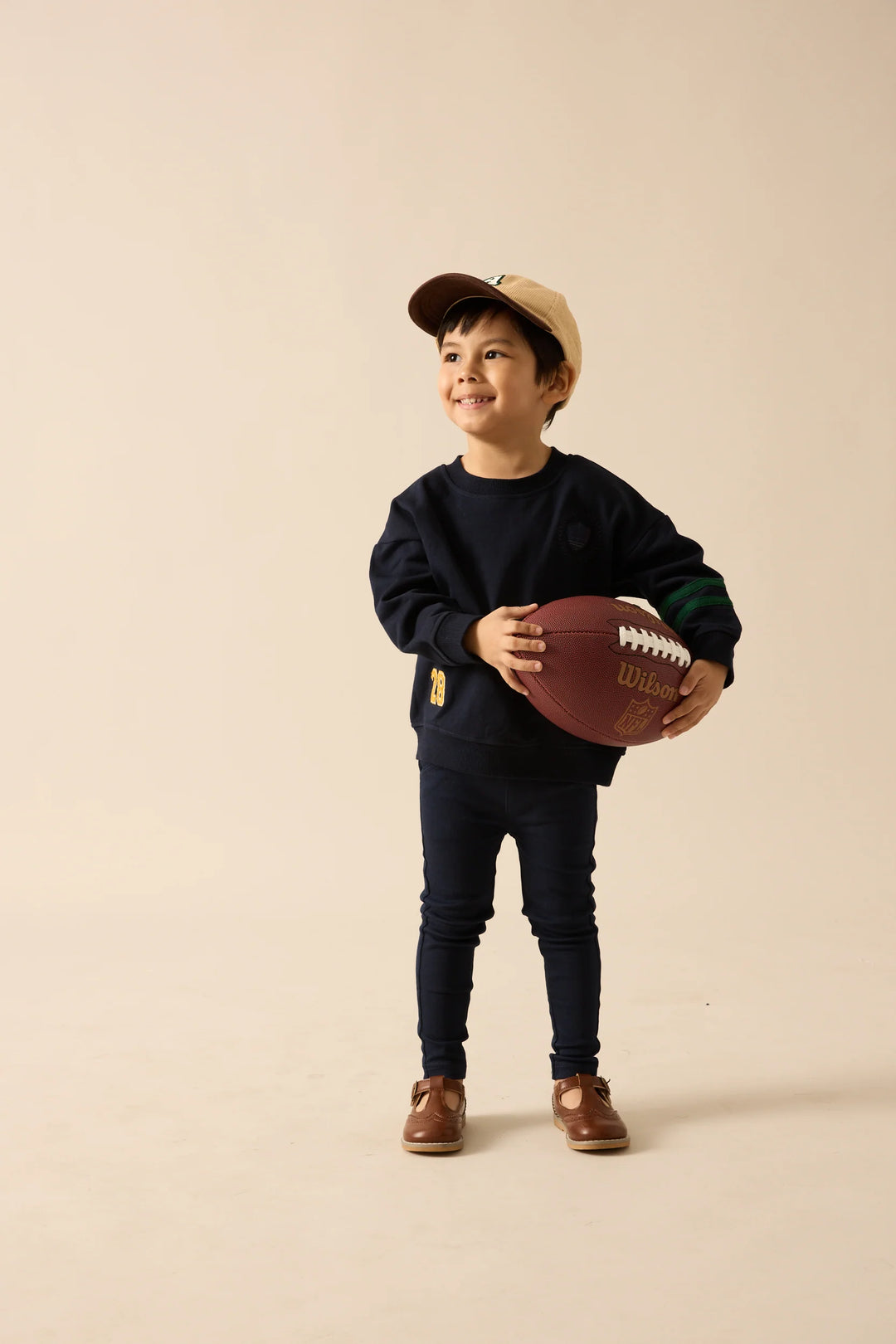 top l/s fan club little logo sweatshirt - navy