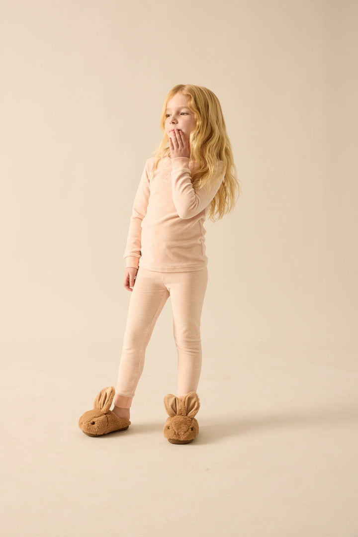 pajamas velour - pink stripe