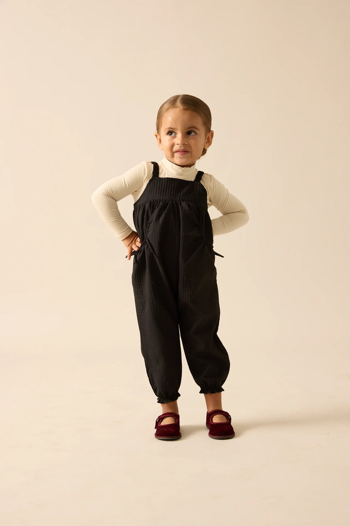one piece jacquard romper - black