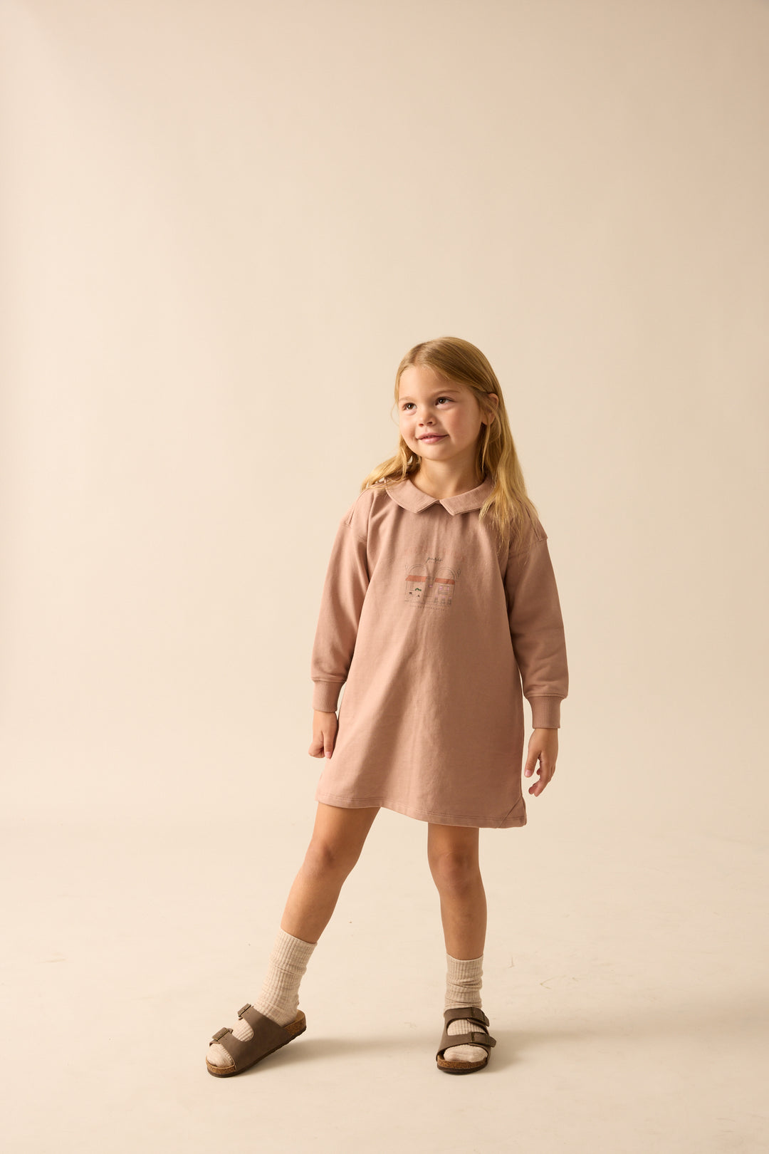 dress cafe sweatshirt - dried rose