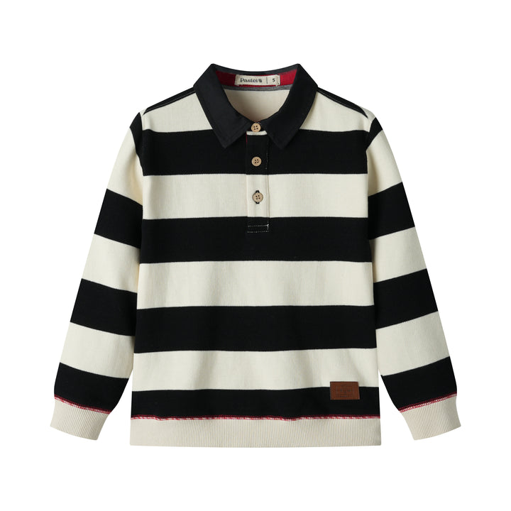 striped polo - black striped