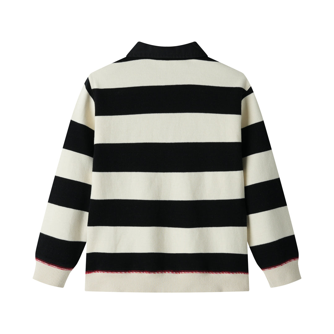 striped polo - black striped