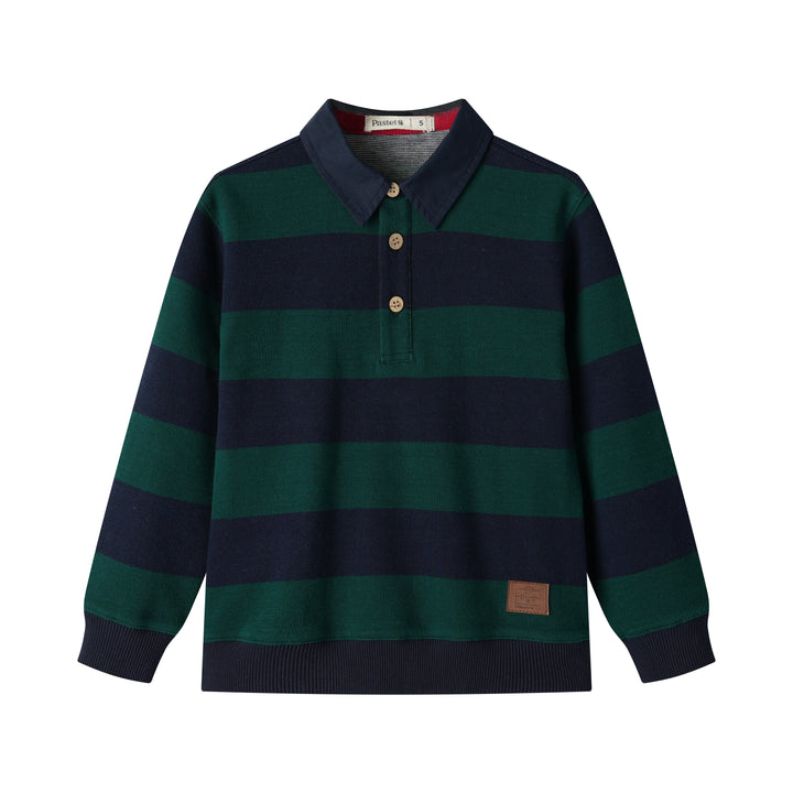 striped polo - green striped