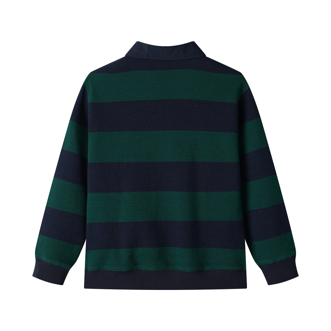 striped polo - green striped