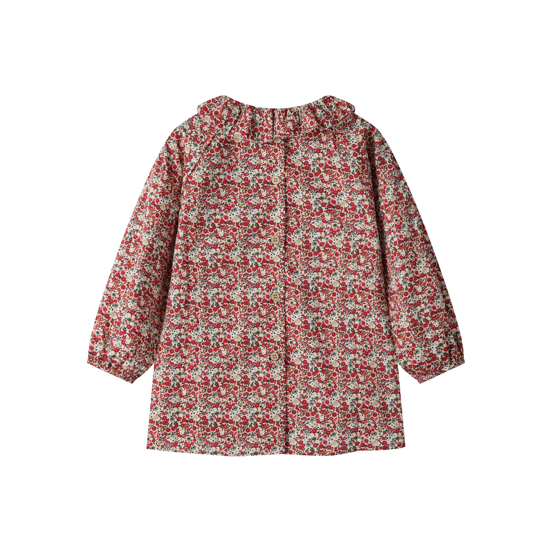 ruffle collar floral blouse - floral