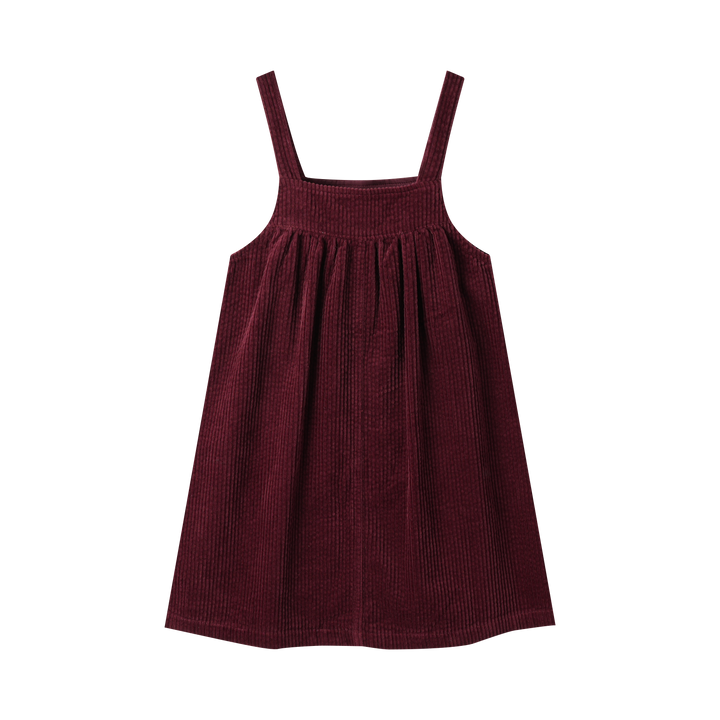 high waisted corduroy jumper - burgundy