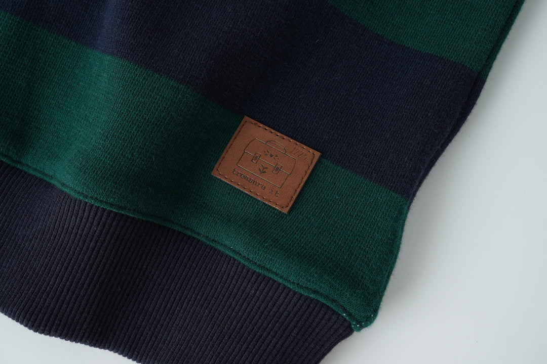 striped polo - green striped