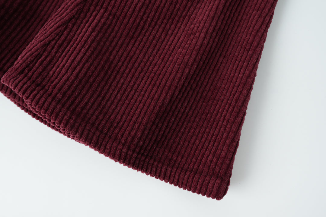 corduroy circle skirt - burgundy