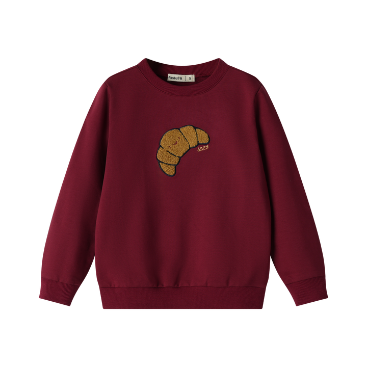 croissant icon sweatshirt - mulberry