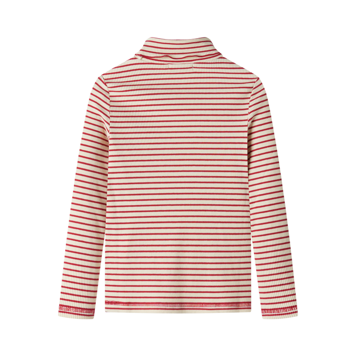 striped turtleneck - red striped