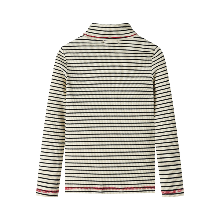 striped turtleneck - black striped