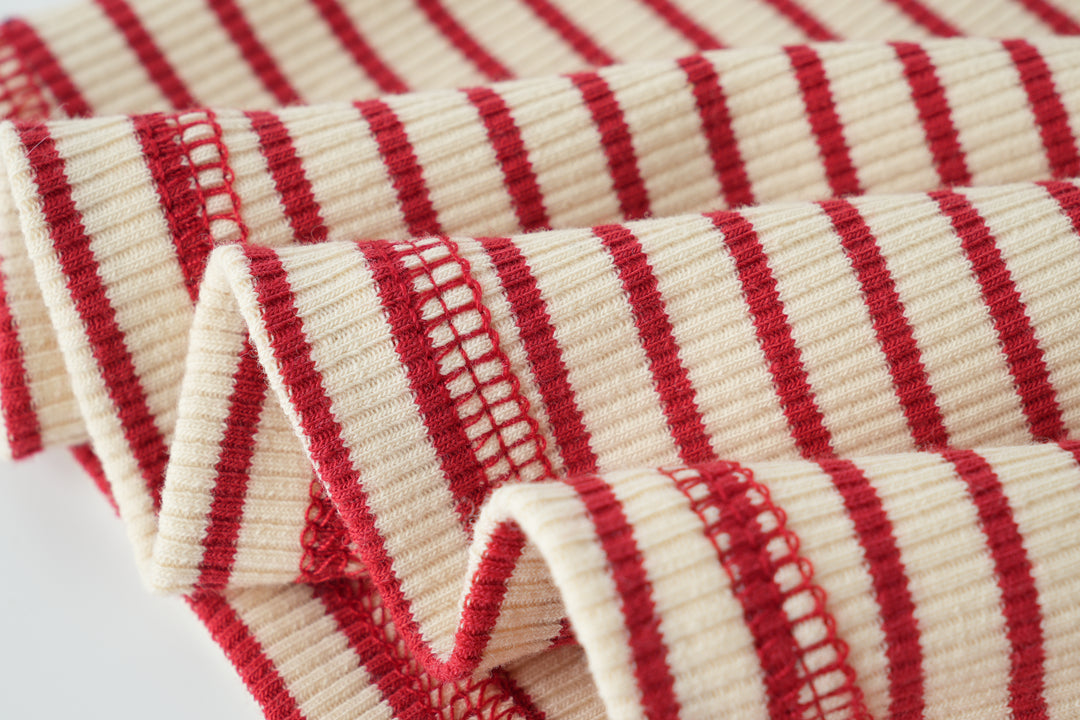 striped turtleneck - red striped