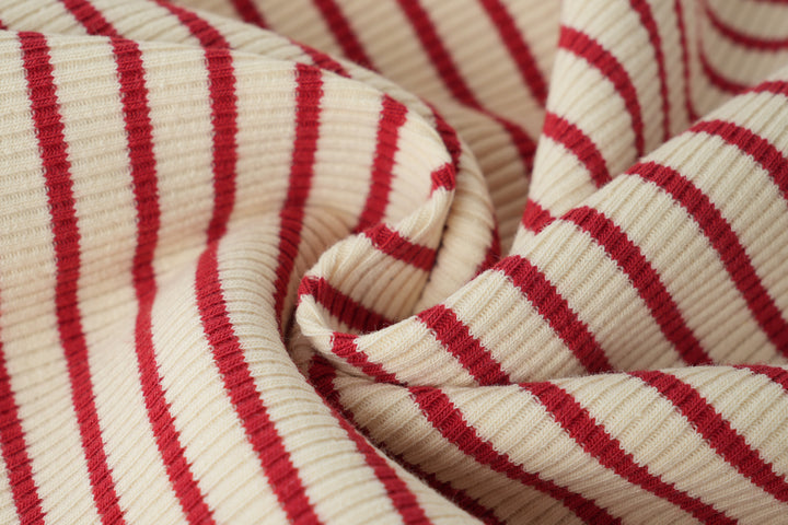 striped turtleneck - red striped