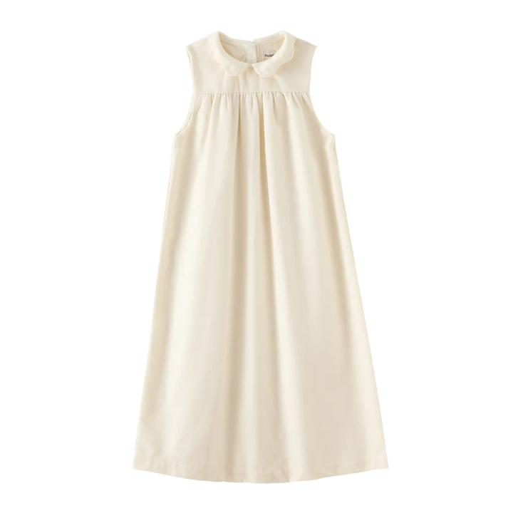 dress midi high waisted jumper - cream