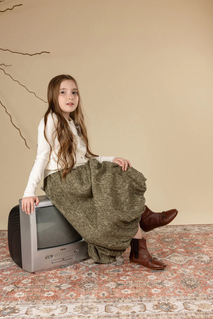 top l/s knit cardigan with beaded applique - cream