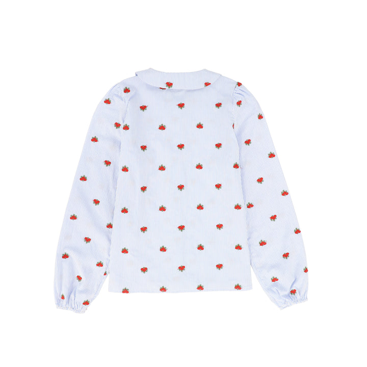 shirt l/s striped flower - floral