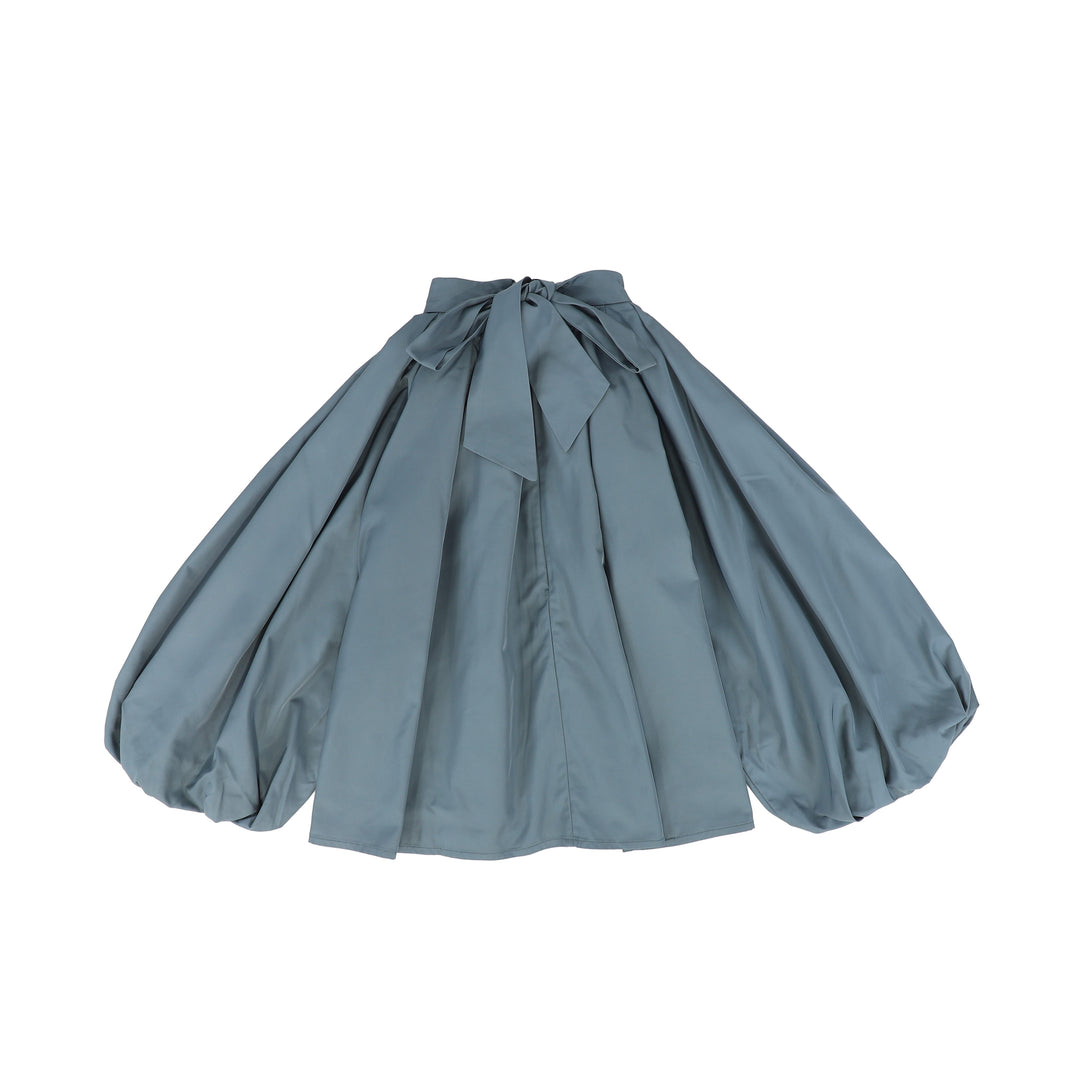 set outfit taffeta shirt and skirt - dusty blue