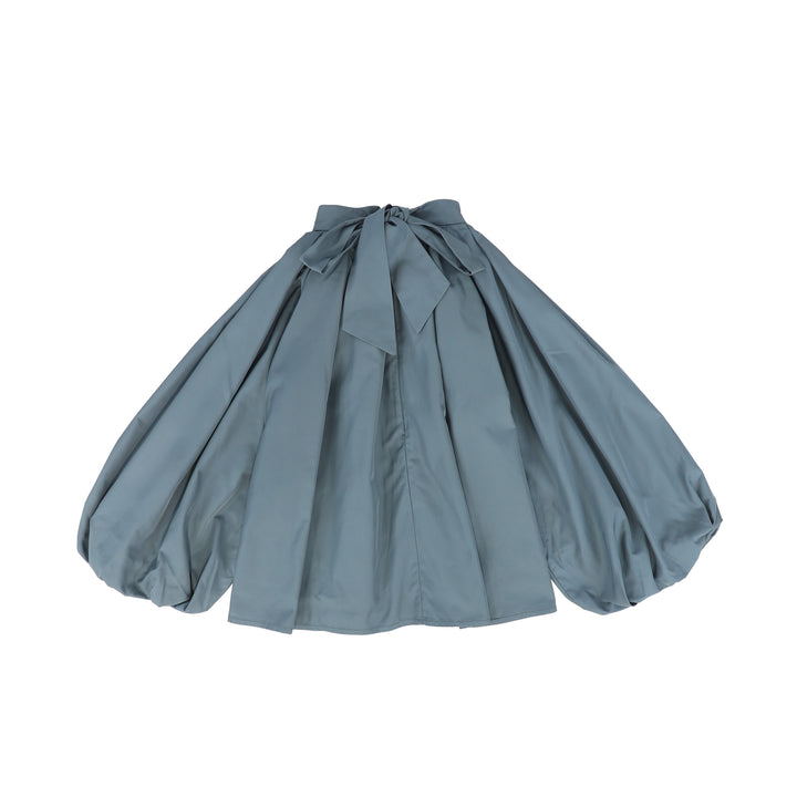 set outfit taffeta shirt and skirt - dusty blue