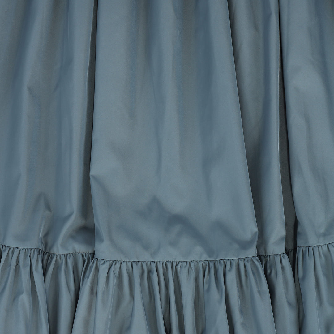 set outfit taffeta shirt and skirt - dusty blue