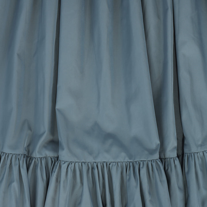 set outfit taffeta shirt and skirt - dusty blue