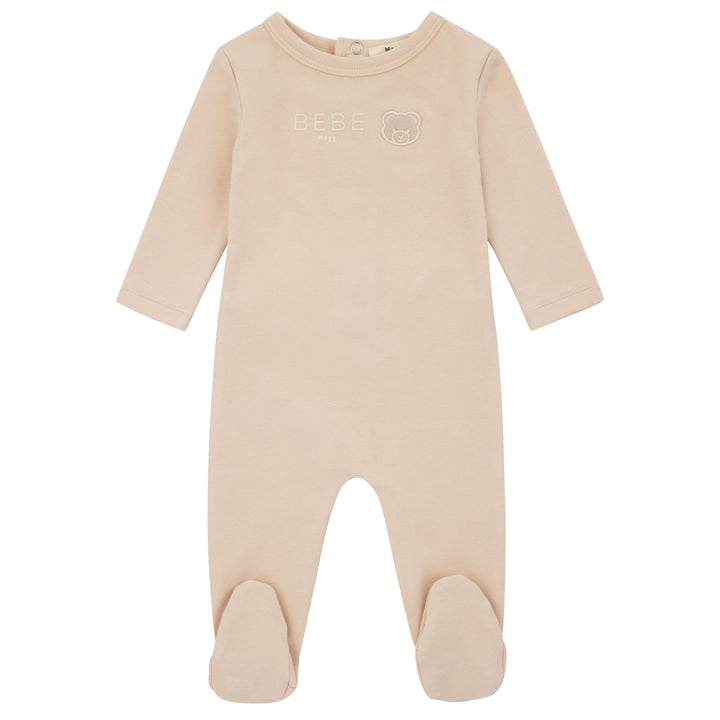 footie bebe teddy with beanie - pink-145