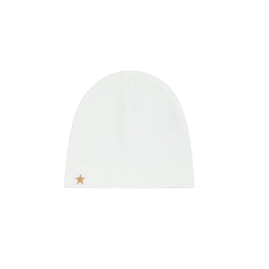 footie velour bebe patch with beanie - ivory-199